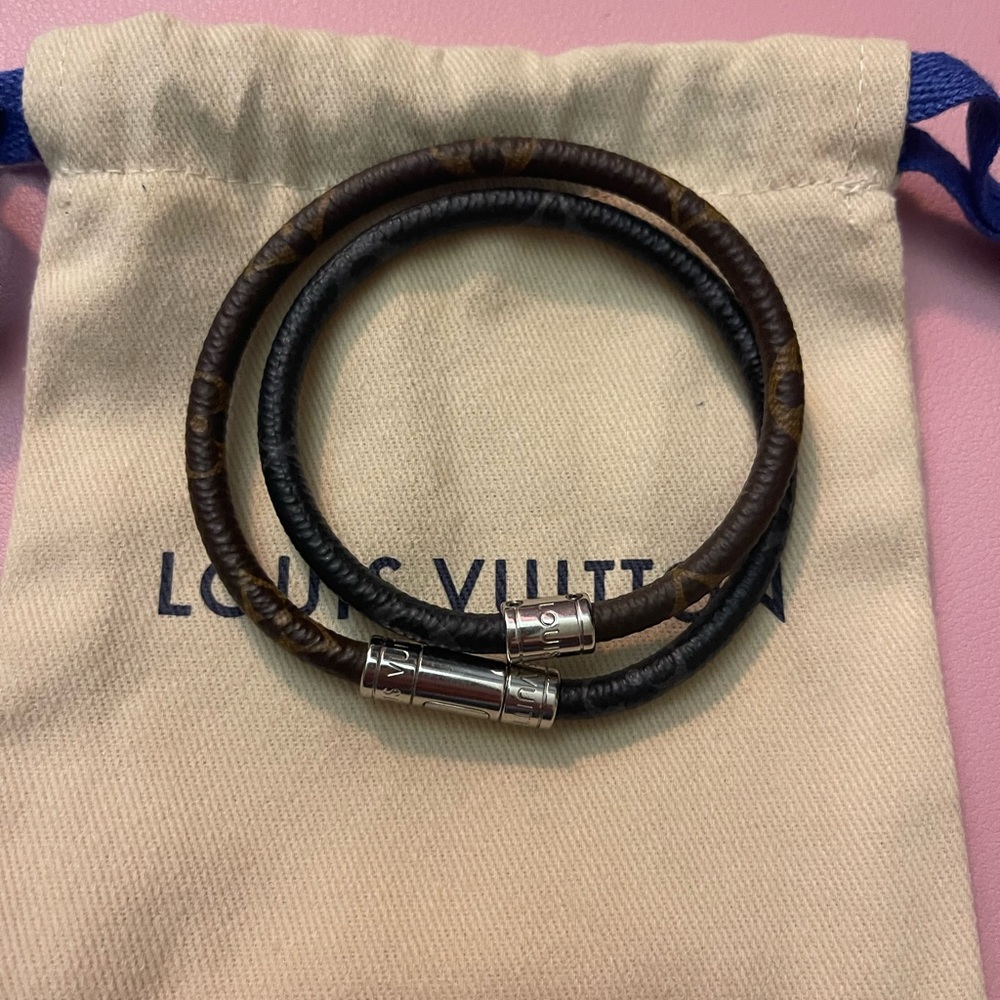 Louis Vuitton Keep It Double Leather Bracelet